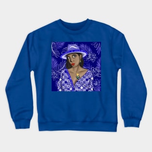 the caribbean muse in talavera pattern fashionable style Crewneck Sweatshirt